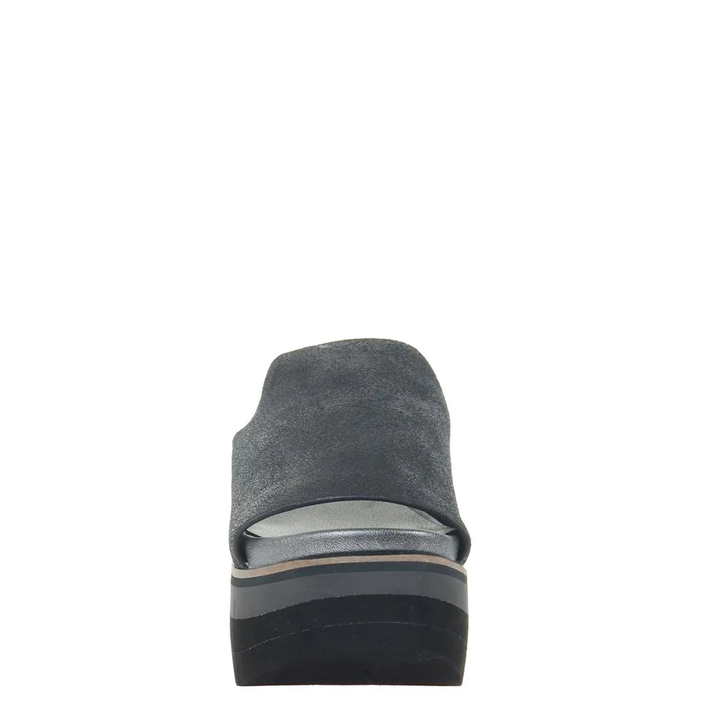 Flow Platform Sandal - Pewter by Naked Feet — view 4