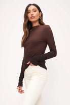 Northside Ombre Long Sleeve - French Roast by Project Social T — view 3