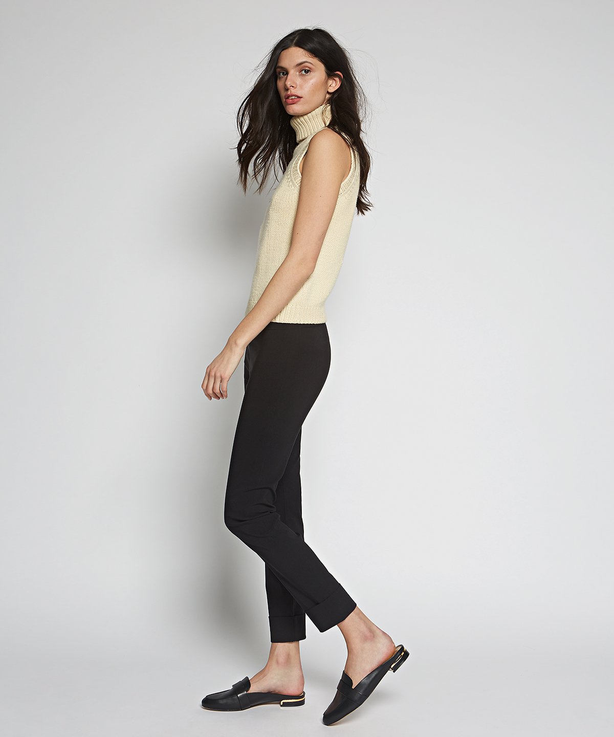 Franco Cuffed Pants - Black by Avenue Montaigne — alternate view