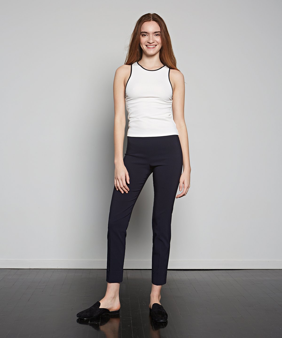 Franco Cuffed Pants - Navy by Avenue Montaigne | 25 South Boutiques