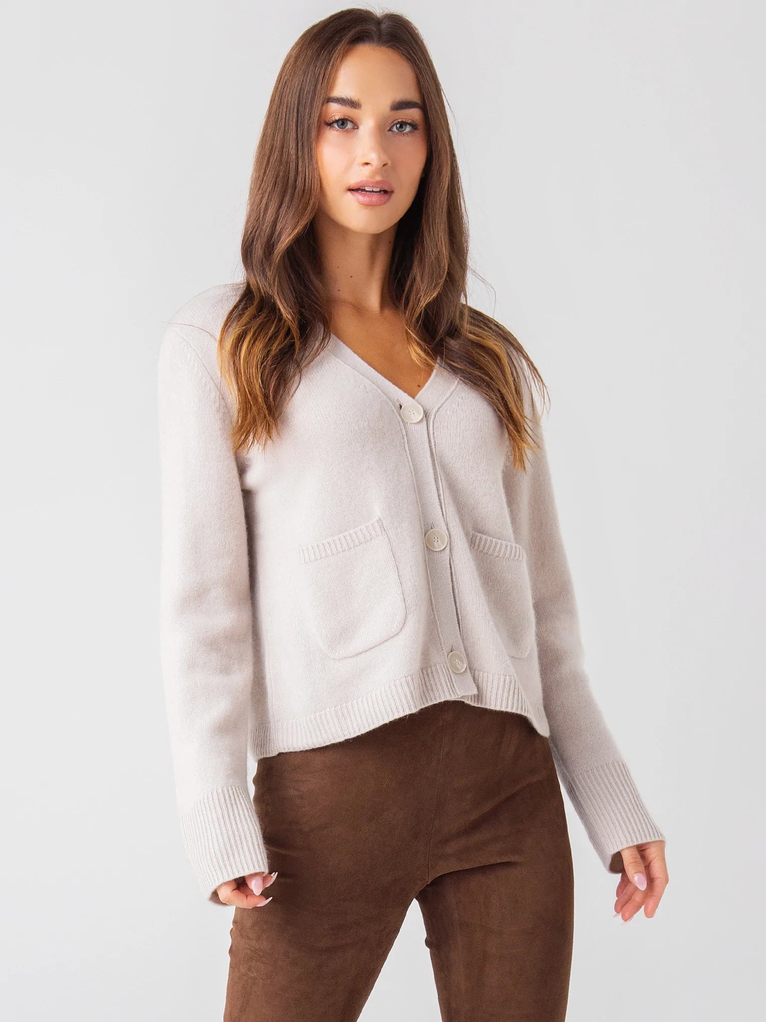 Cashmere Cardigan - Frost Grey by Naadam | 25 South Boutiques
