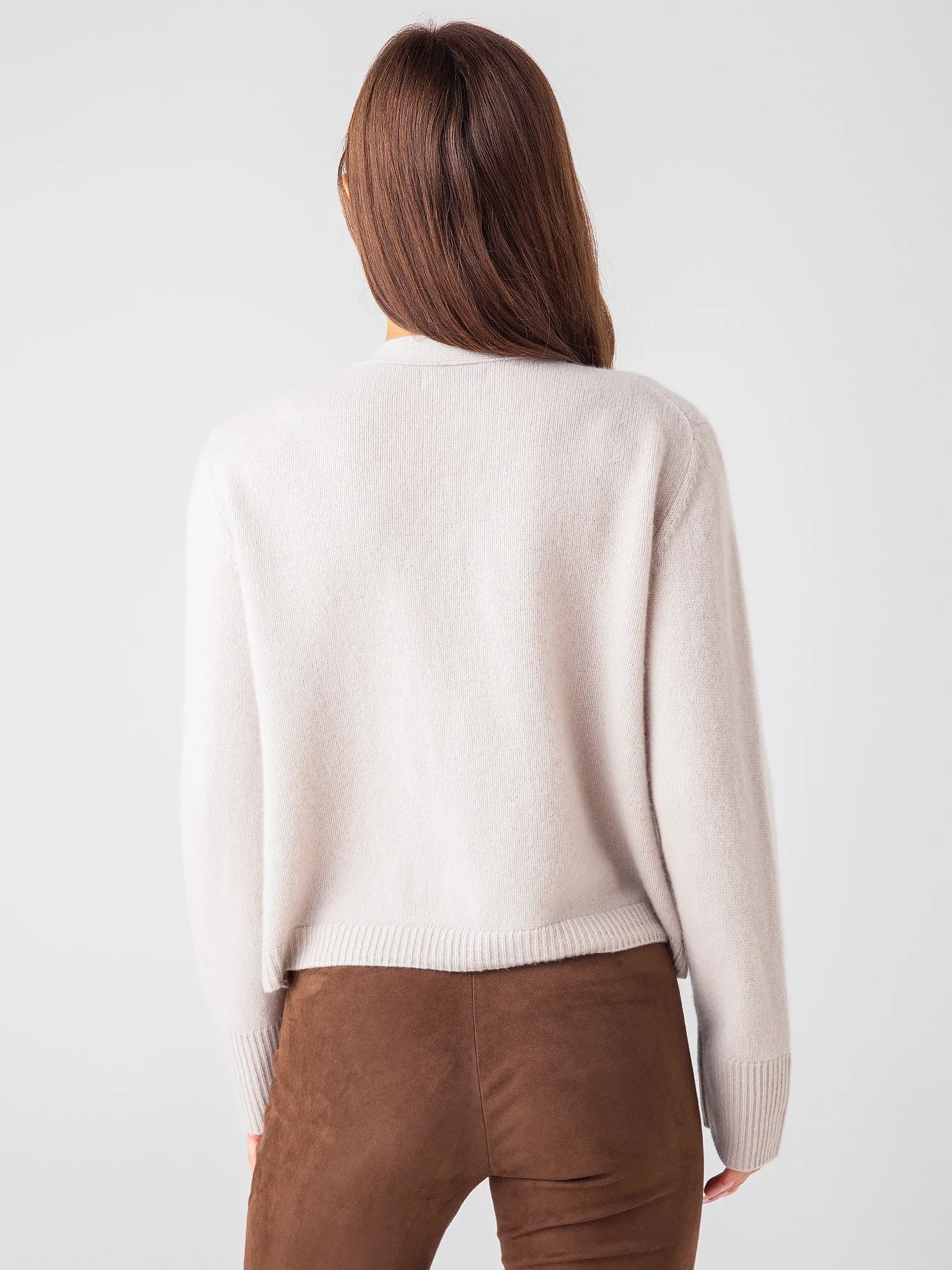 Cashmere Cardigan - Frost Grey by Naadam — view 4