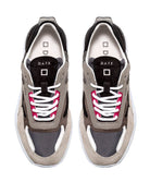 Fuga Nylon Sneakers - Black Beige Grey by D.A.T.E. — view 3