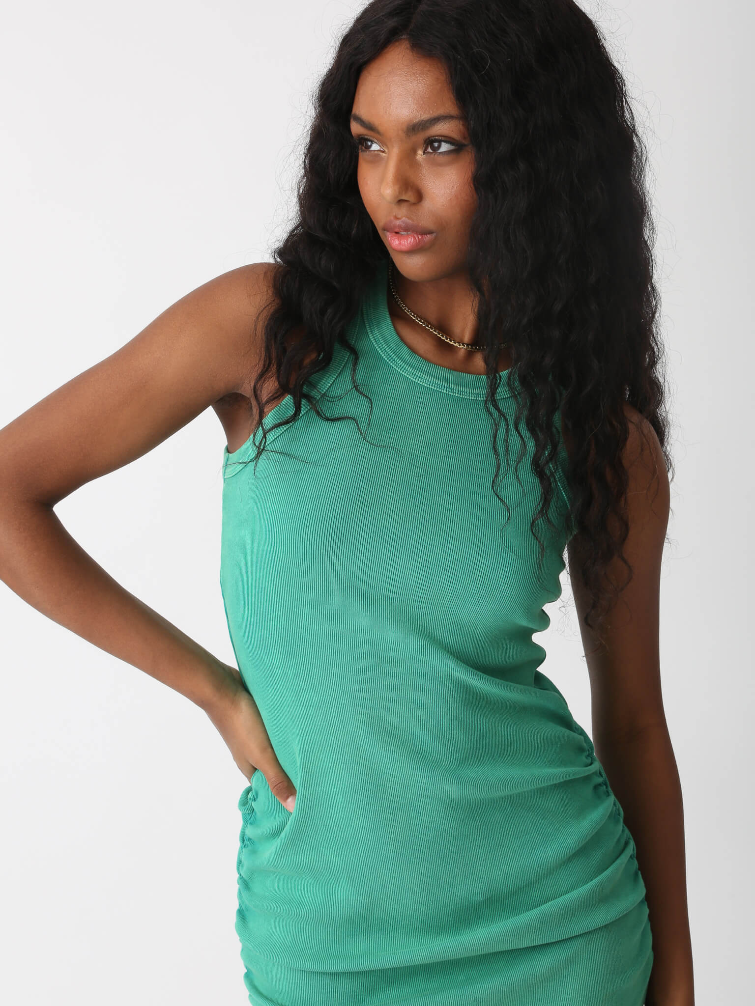 Gamble Dress - Vintage Reef Green by Electric Rose — view 3