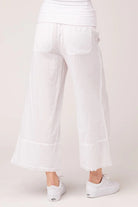 Garni Crop Pant - White by XCVI — view 3