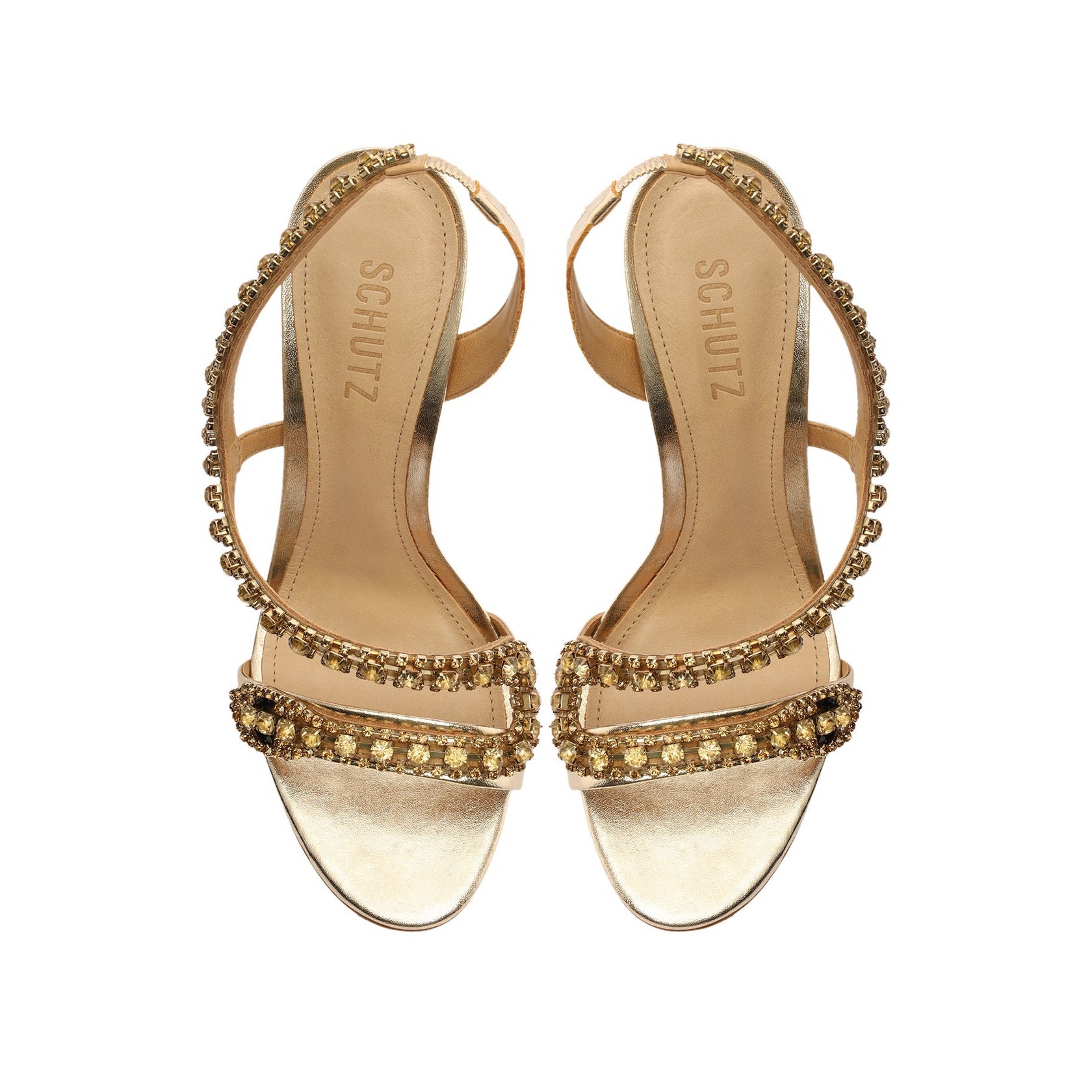 Court Metallic Sandal - Gold by Schutz — view 4