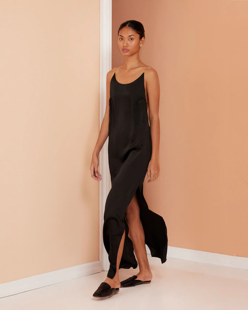 Glam Open Back Maxi Dress - Black by Magali Pascal | 25 South Boutiques