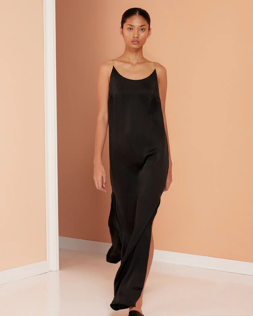 Glam Open Back Maxi Dress - Black by Magali Pascal — view 4