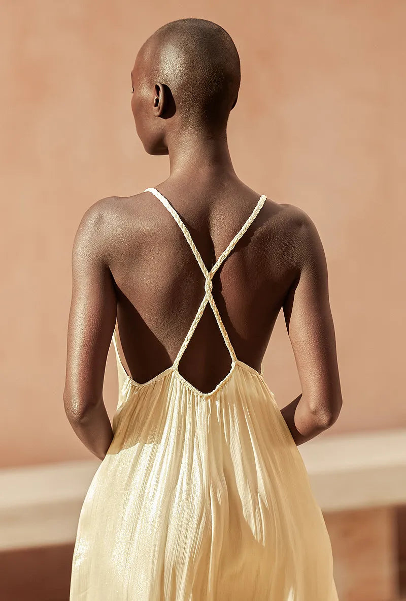 Glamour Dress - Platinum by Mes Demoiselles — view 4