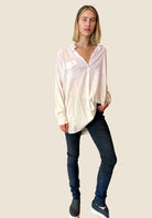 Oversized Blouse - White by Kristensen — view 4
