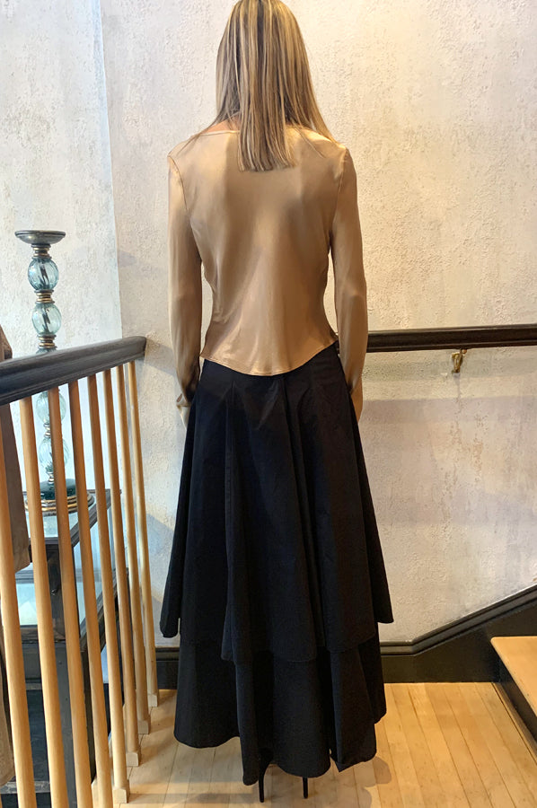 Hi Low Skirt - Black by Matt Hildur — alternate view