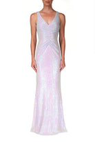 Sparkling Mermaid Sequin Gown - Blue by Badgley Mischka | 25 South Boutiques