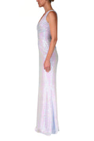 Sparkling Mermaid Sequin Gown - Blue by Badgley Mischka — alternate view