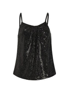 Graham Sequin Tank - Black by Ramy Brook — view 4