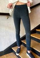 Corduroy Legging Pants - Graphite by Kristensen — view 5