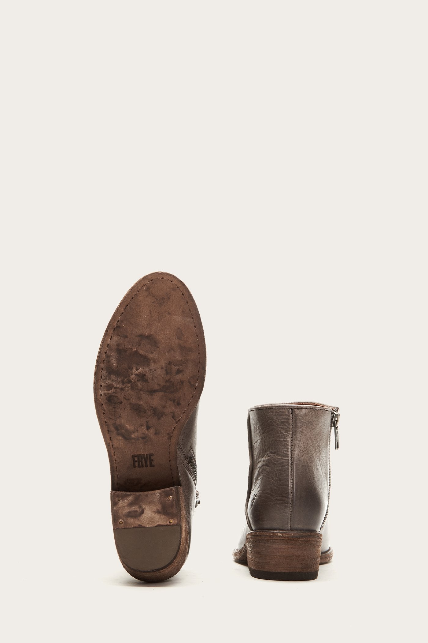 Carson Piping Bootie - Graphite by Frye — view 5