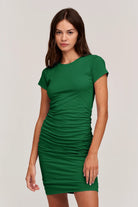 Cailey Shirred Seam Mini Dress - Grass by Velvet | 25 South Boutiques
