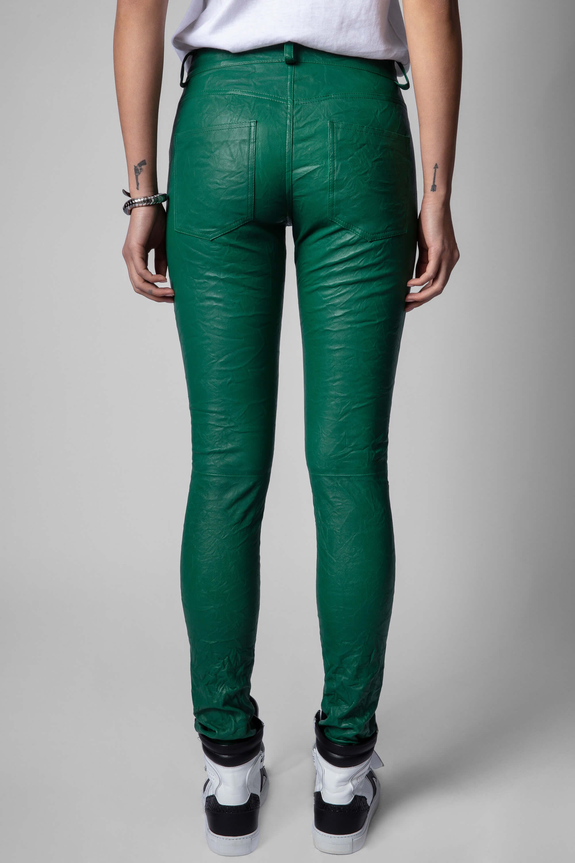 Phalme Leather Pants - Buisson by Zadig & Voltaire — view 3