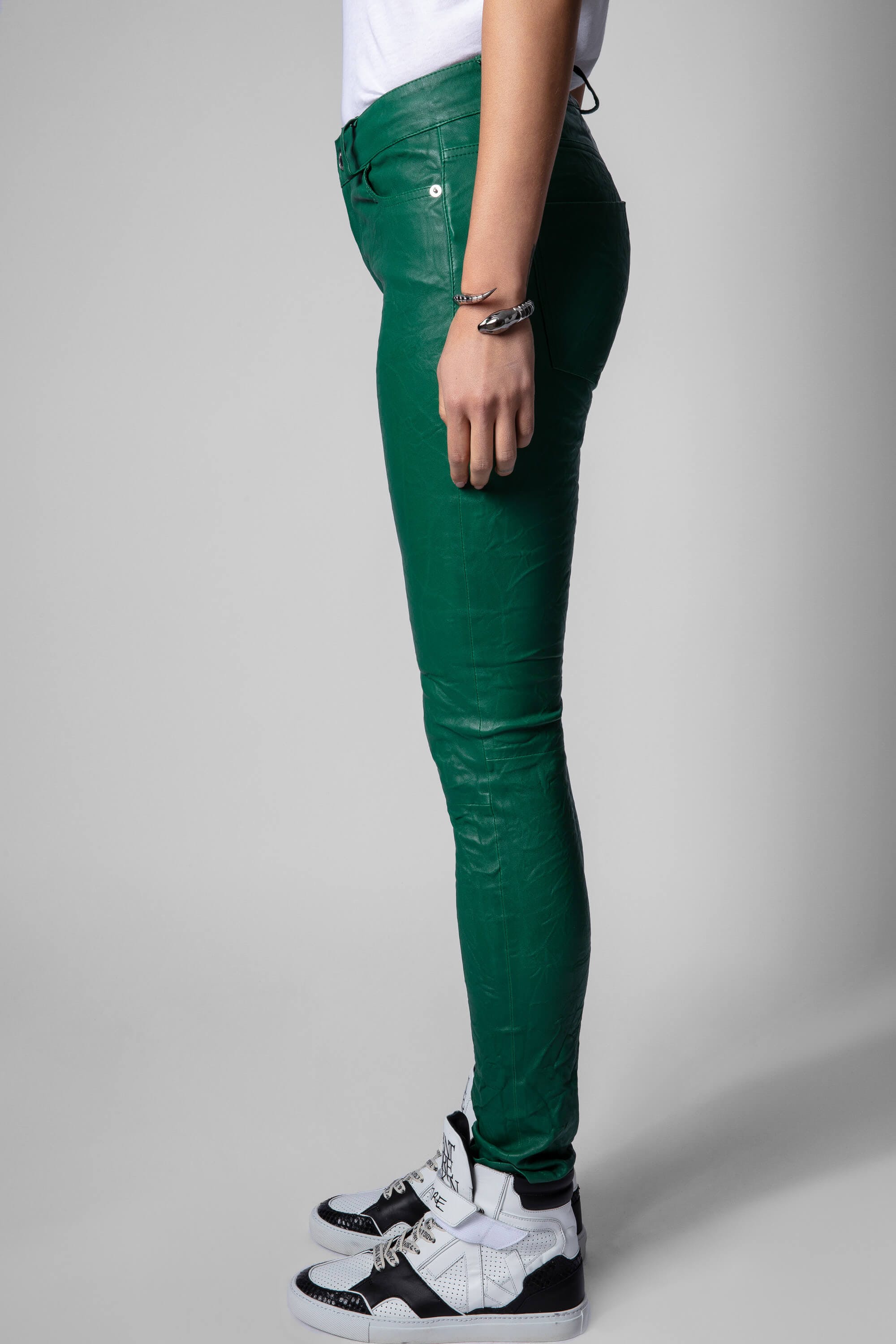 Phalme Leather Pants - Buisson by Zadig & Voltaire — view 4