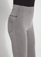 Baby Bootcut Denim - Mid Grey by Lysse — alternate view
