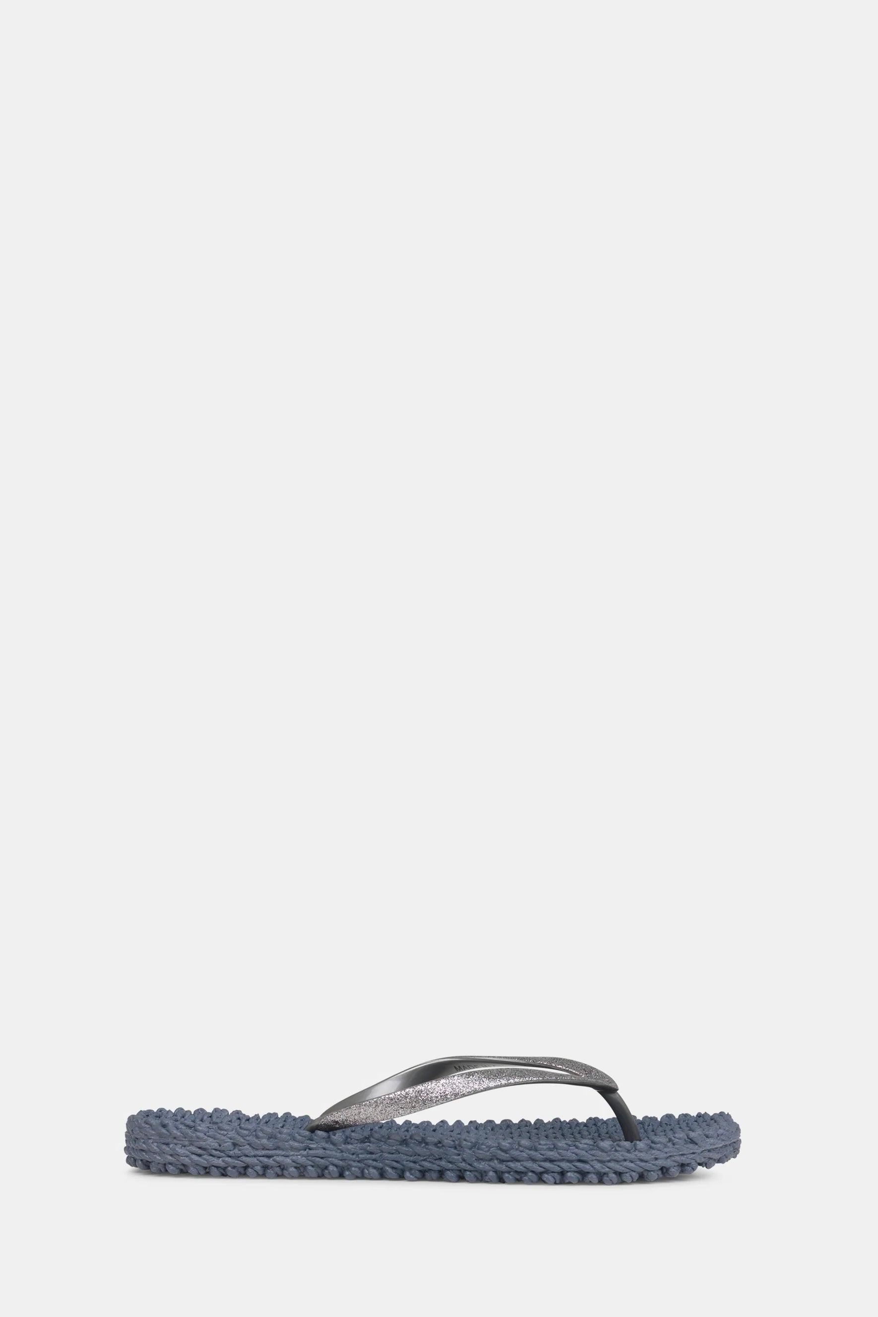 Cheerful Glitter Flip Flops - Grey by Ilse Jacobsen | 25 South Boutiques