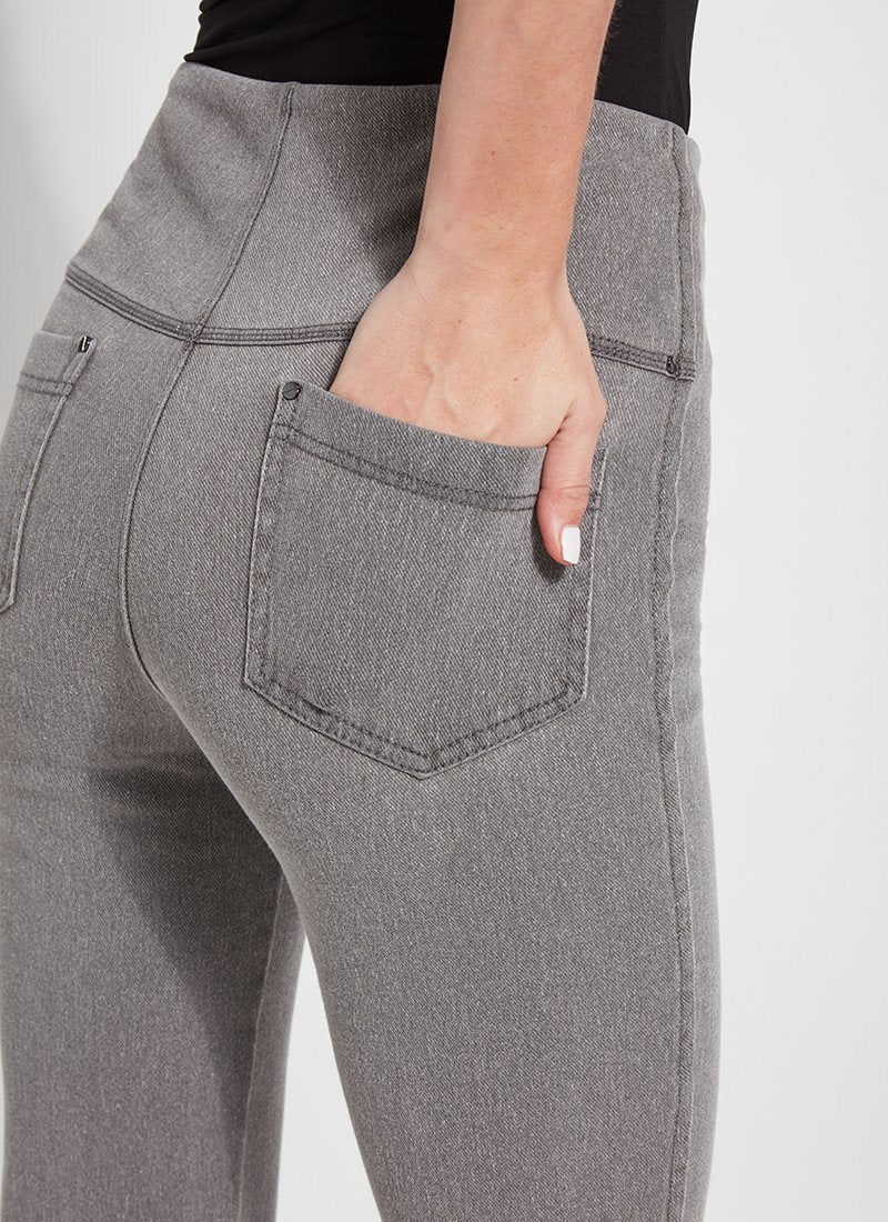Baby Bootcut Denim - Mid Grey by Lysse — view 3