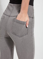Baby Bootcut Denim - Mid Grey by Lysse — view 3