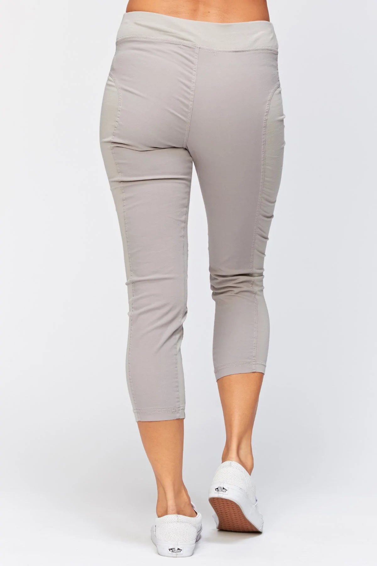 Jetter Crop Legging - Grey Mist by XCVI — view 3