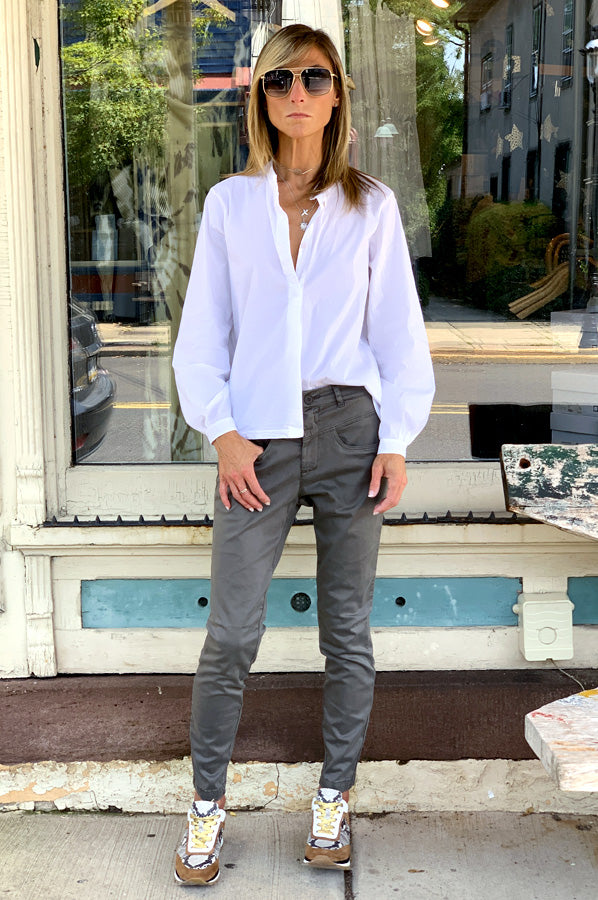 Button Down Shirt - White by Transit Par-Such — view 3