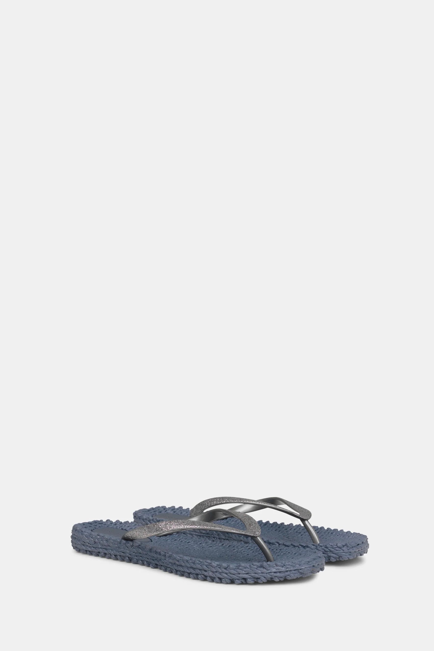 Cheerful Glitter Flip Flops - Grey by Ilse Jacobsen — alternate view