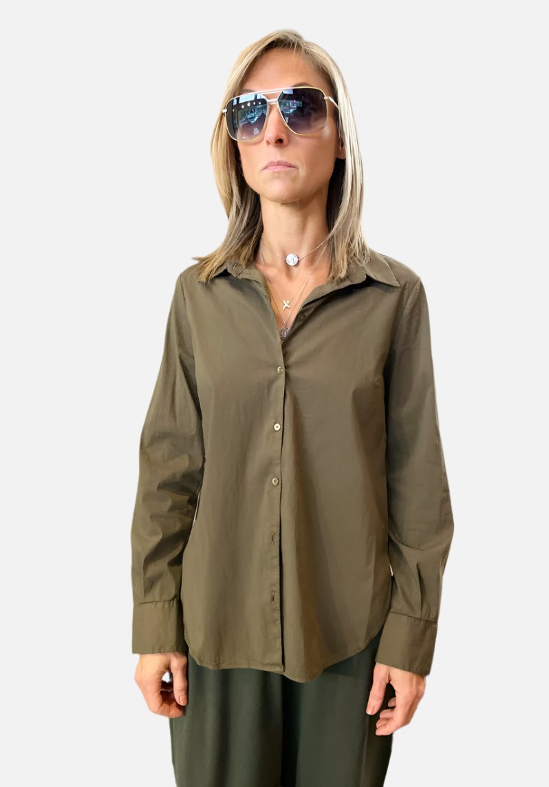 Button-Up Shirt - Khaki by Tandem | 25 South Boutiques