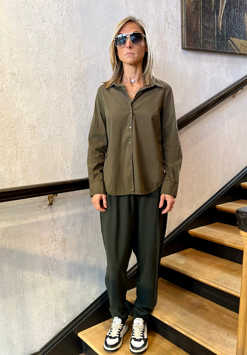 Button-Up Shirt - Khaki by Tandem — alternate view