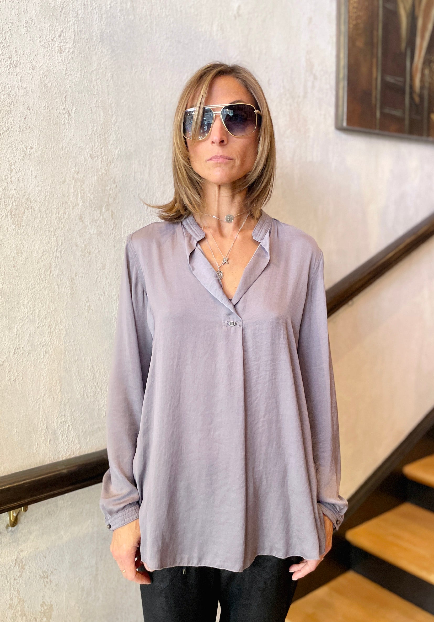 Blouse - Grey by Beate Heymann — alternate view