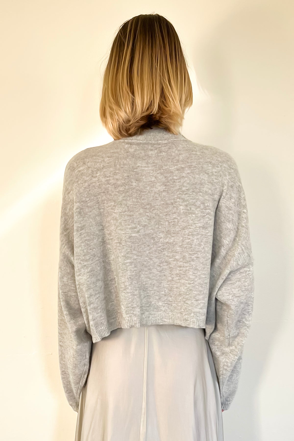Swing Turtleneck - Silver by Brazeau Tricot — alternate view