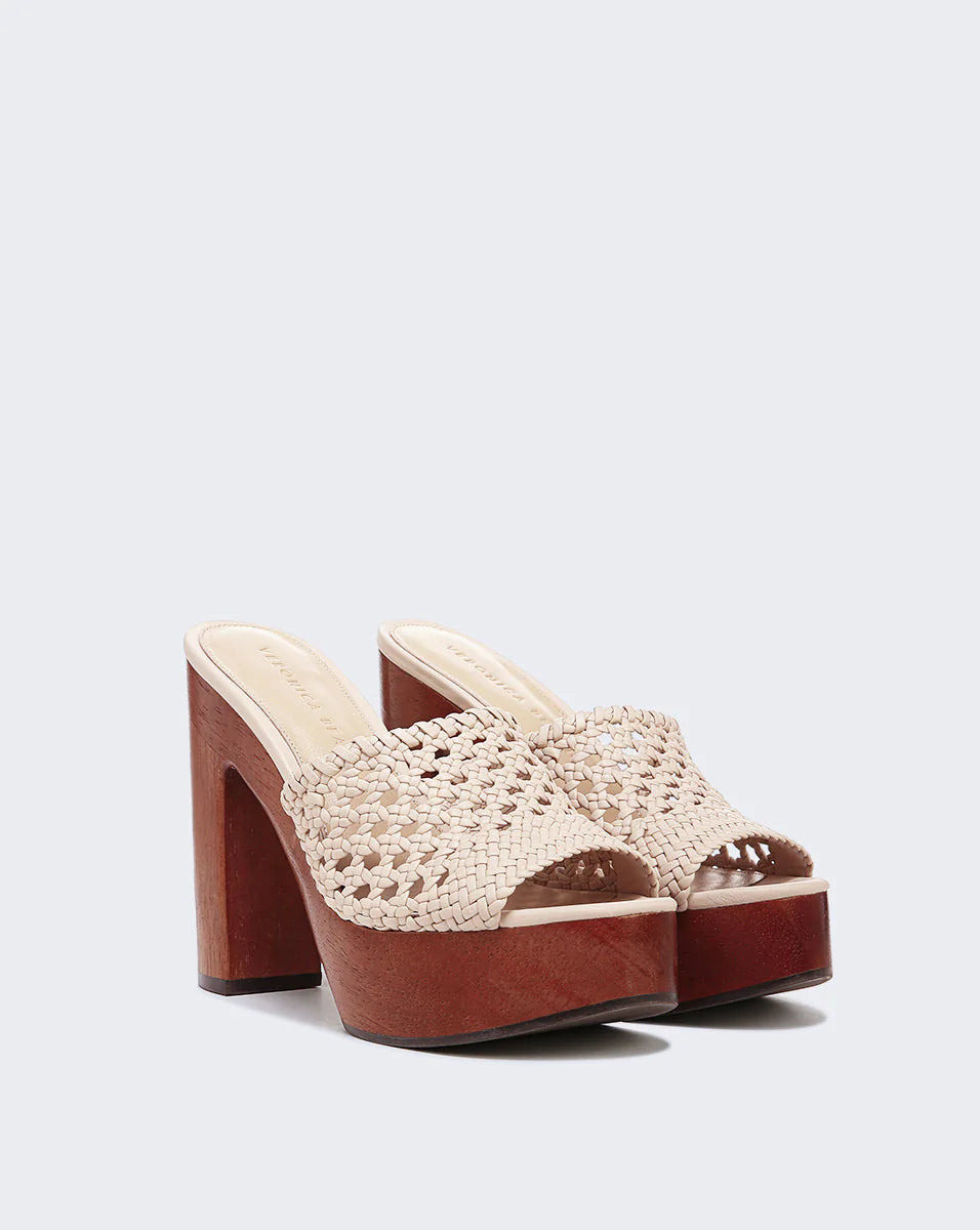 Guadalupe Clog Sandal - Shell by Veronica Beard — alternate view