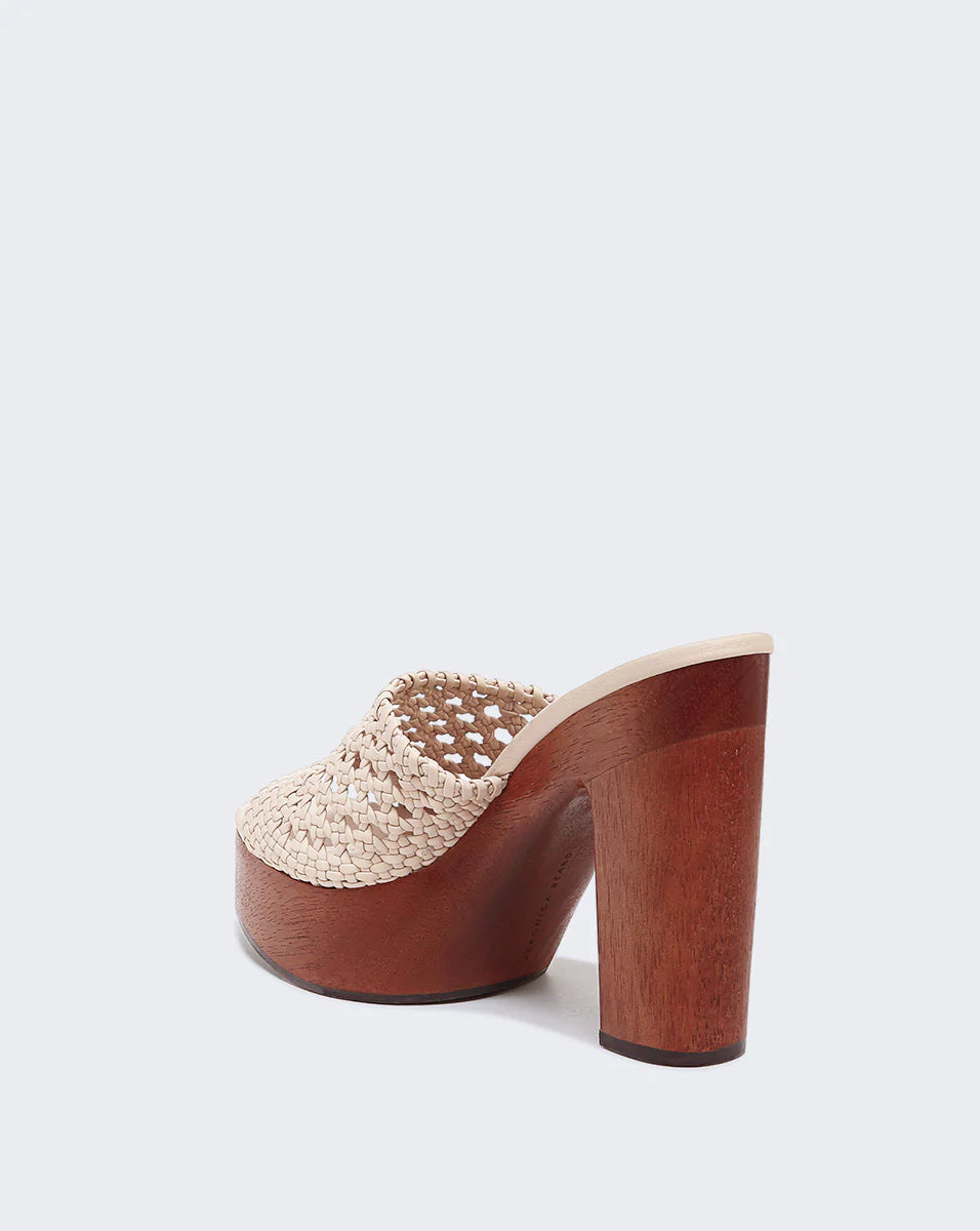 Guadalupe Clog Sandal - Shell by Veronica Beard — view 4