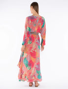 Gulmira Dress - Pink Abstract Jungle by Taj by Sabrina Crippa — view 3