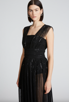 Liana Dress - Black by Halston — view 5