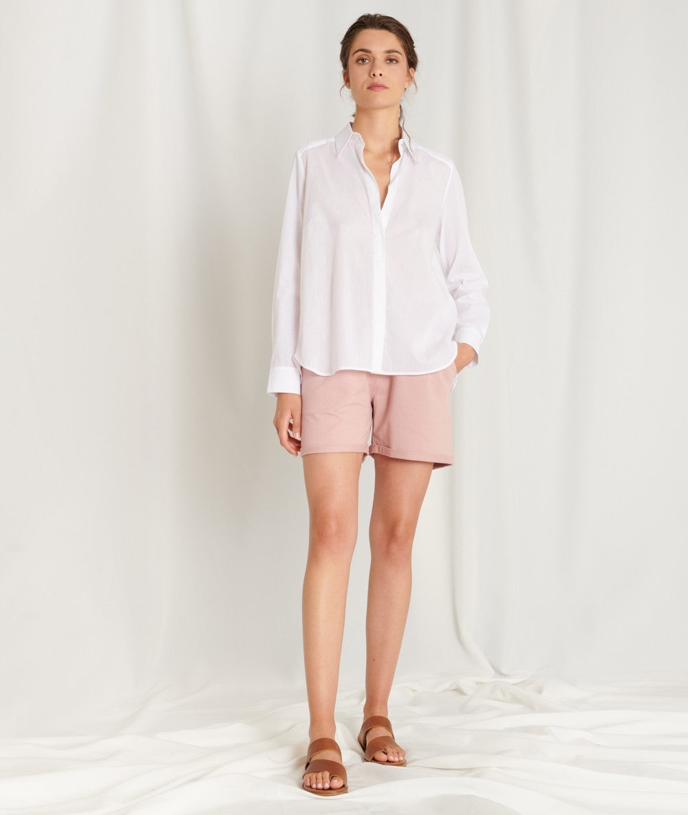Petra Shirt - Optical White by Hana San — view 3