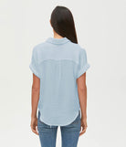 Bailey Gauze Button Down Shirt - Habor by Michael Stars — alternate view