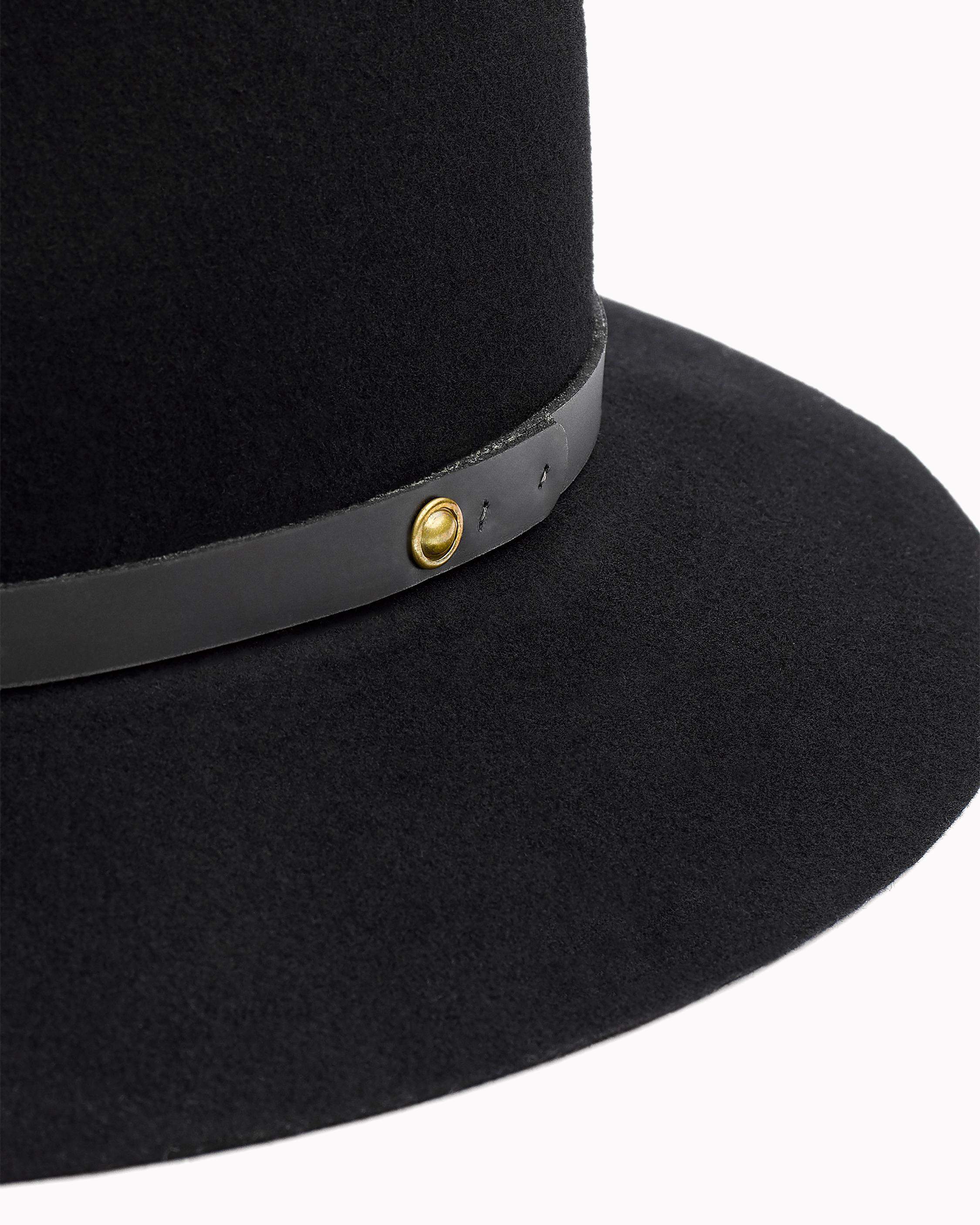 Floppy Brim Fedora - Black by Rag & Bone — view 4