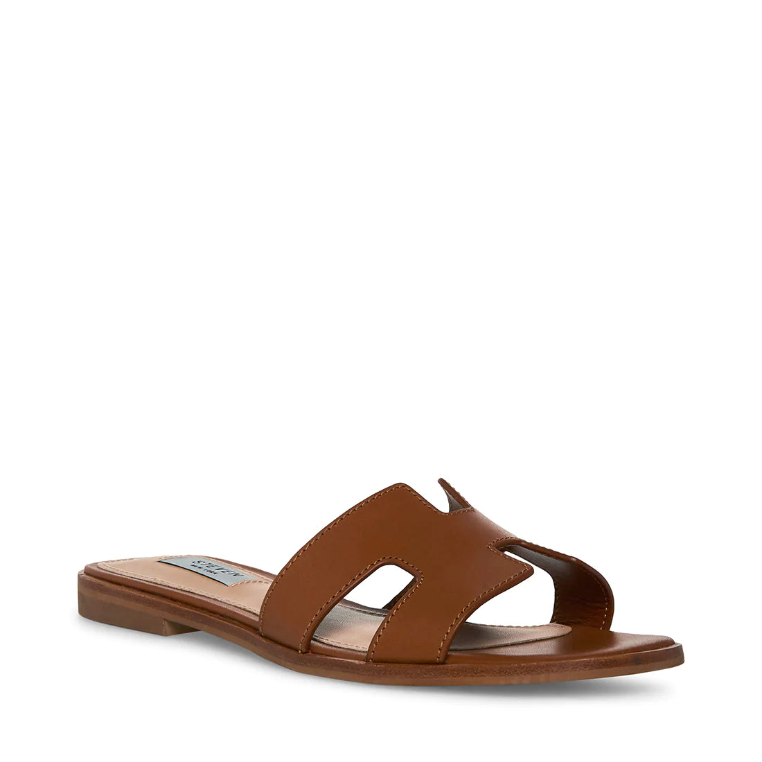 Haydn Leather Slide - Cognac by Steve Madden — alternate view