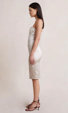 Heather Midi Dress - Champagne by Bec & Bridge — view 3