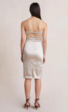 Heather Midi Dress - Champagne by Bec & Bridge — view 4