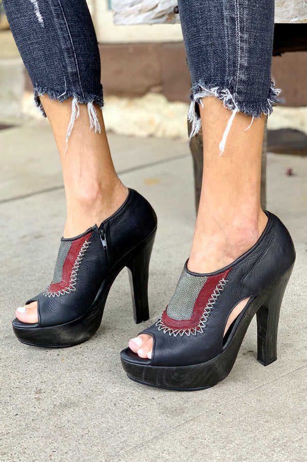 Anjuwd Heel - Black / Red by Calleen Cordero — alternate view