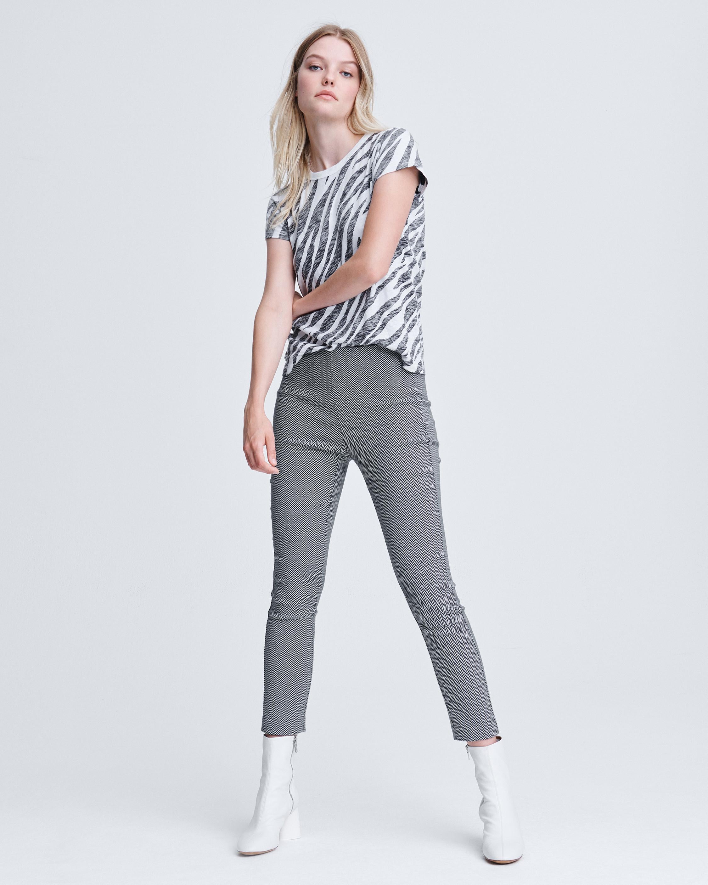 Simone Herringbone Pant - Black Multi by Rag & Bone | 25 South Boutiques