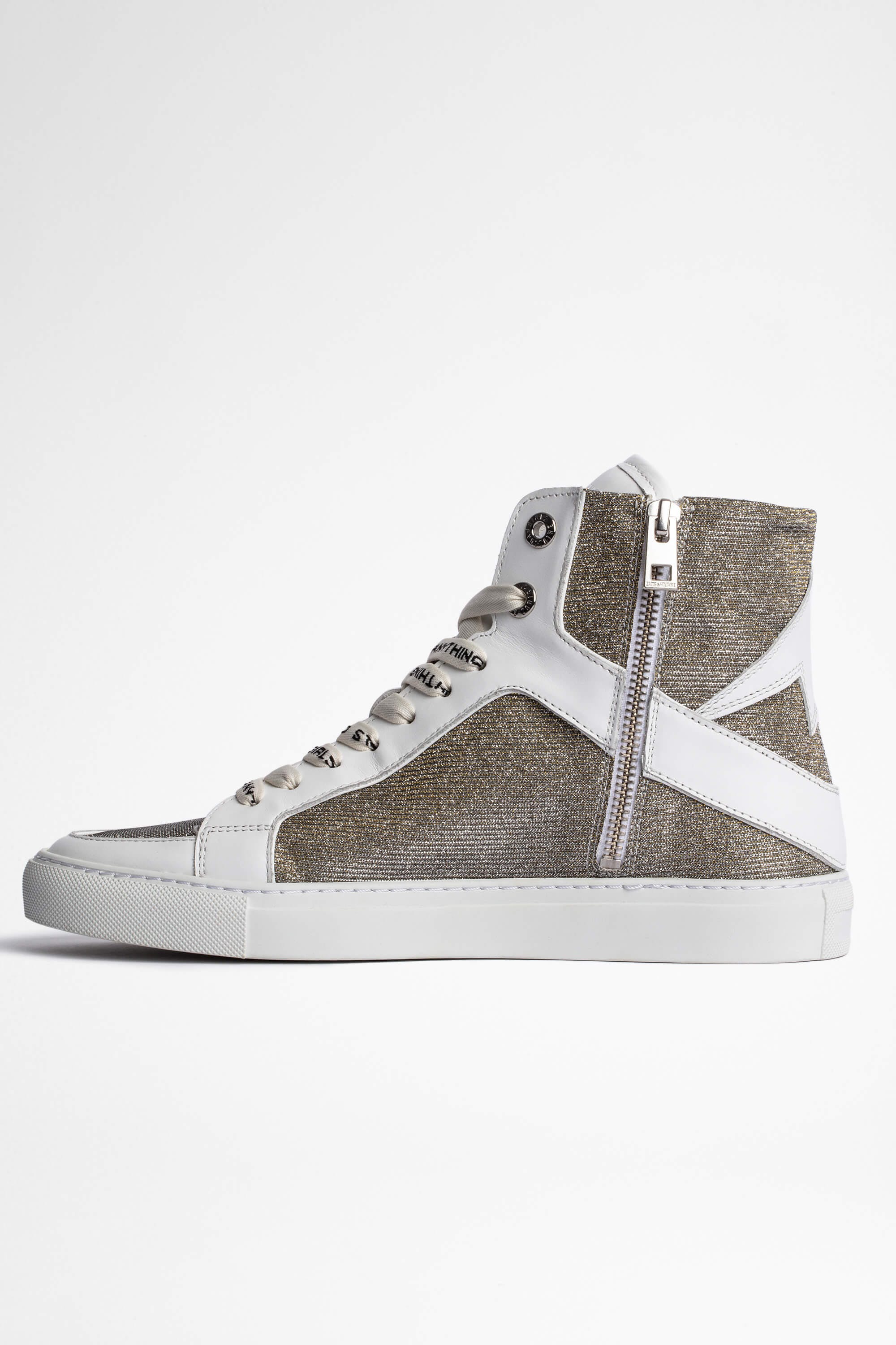 High Flash Sneakers - Silver by Zadig & Voltaire — alternate view