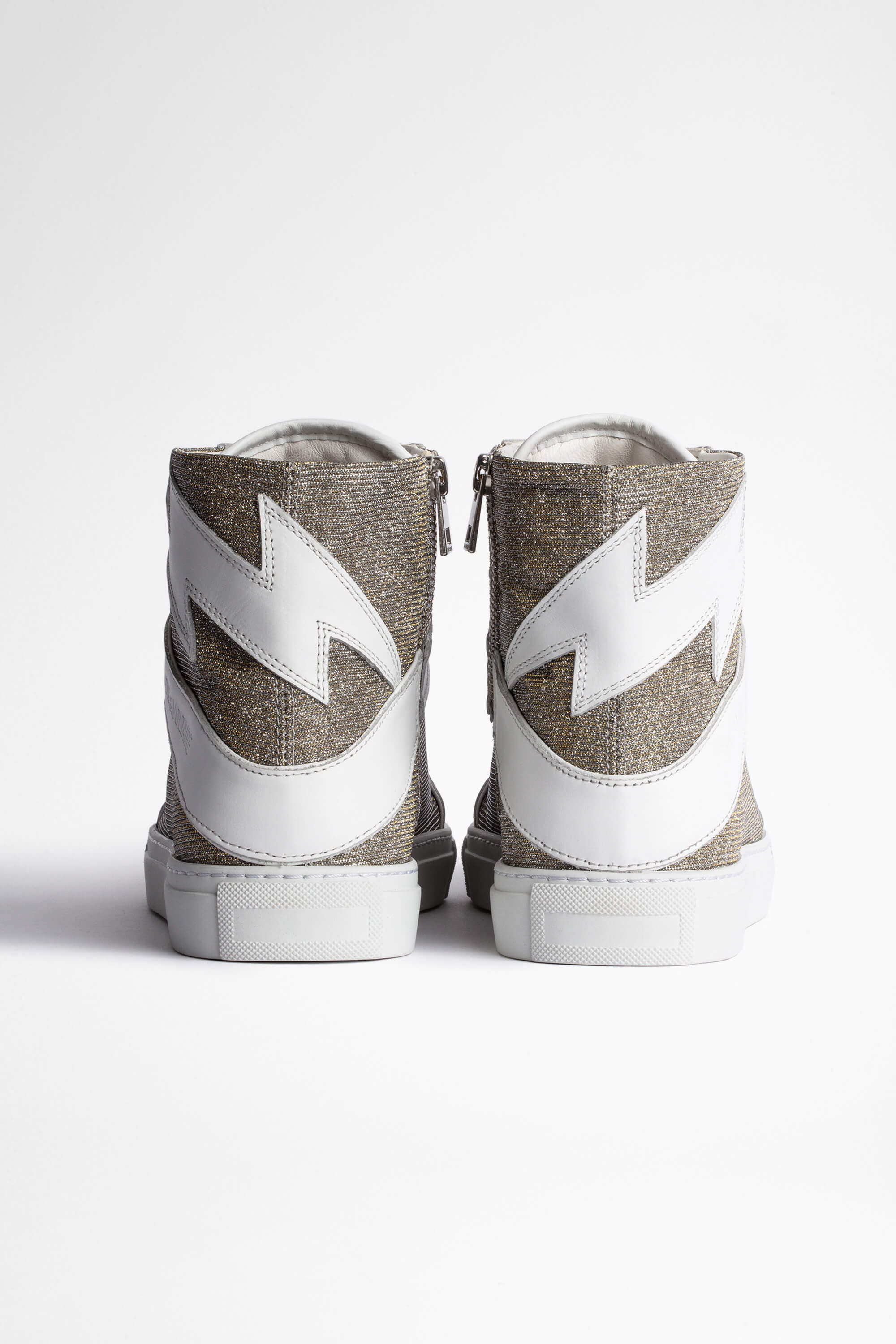 High Flash Sneakers - Silver by Zadig & Voltaire — view 3
