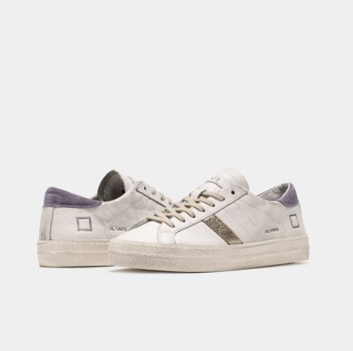 Hill Low Vintage Calf - White Lavender by D.A.T.E. — view 3
