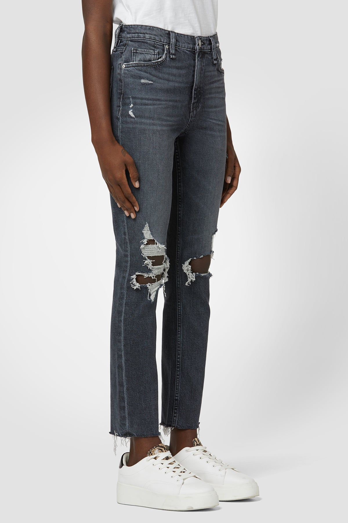 Holly High Rise Straight Jean - Cosmic Echoes by Hudson — view 3